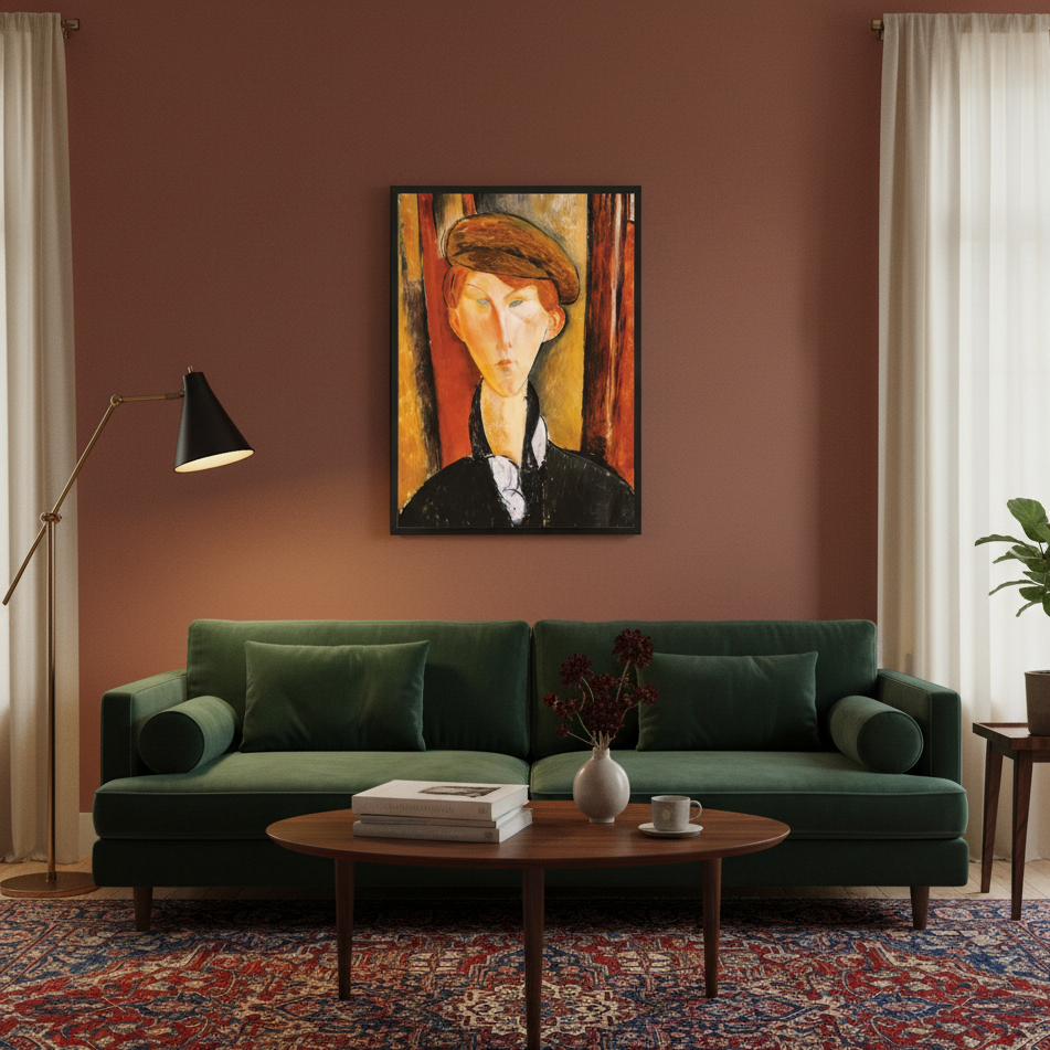 YOUNG MAN WITH A CAP - Amedeo Modogliani