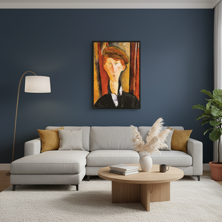 YOUNG MAN WITH A CAP - Amedeo Modogliani