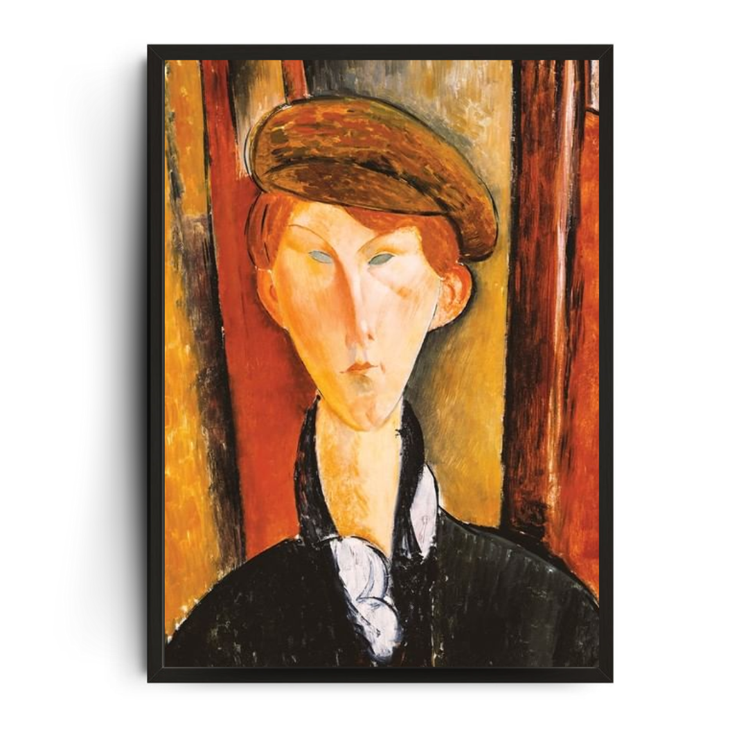 YOUNG MAN WITH A CAP - Amedeo Modogliani